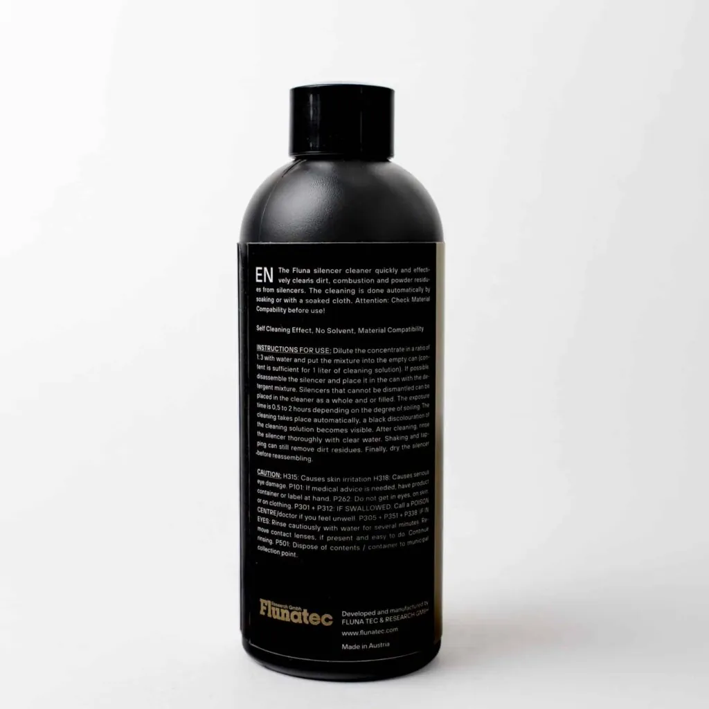 Flunatec Fluna Silencer Care (Schalldämpfer-Reiniger) – Rückseite (3)