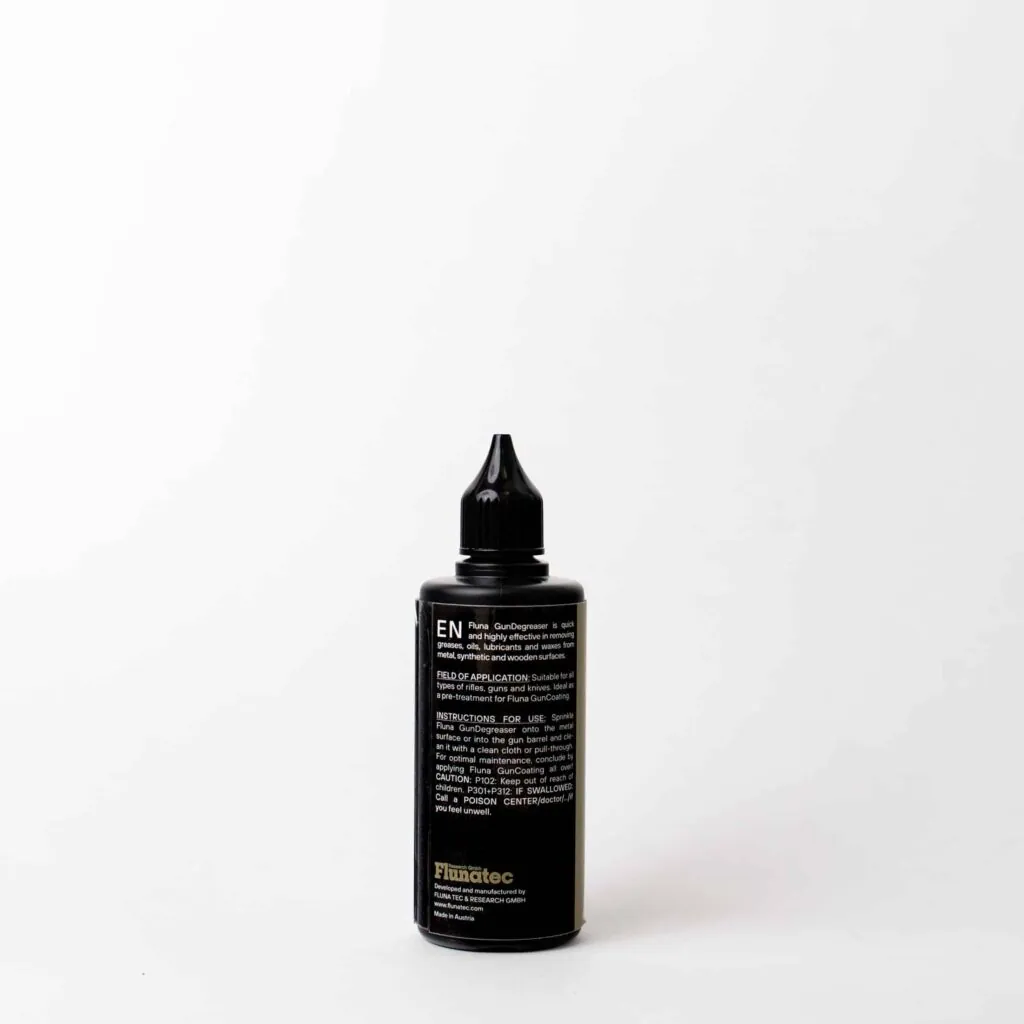 Flunatec Fluna Gun Degreaser (Waffenentfetter) – Rückseite