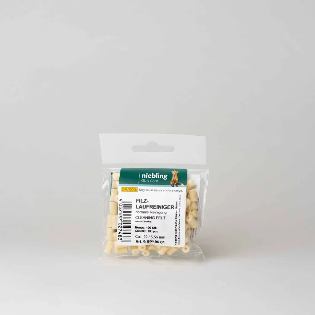 Reinigungsfilze - Normale Reinigung – 100 Stück, .22 / 5, Verpackung