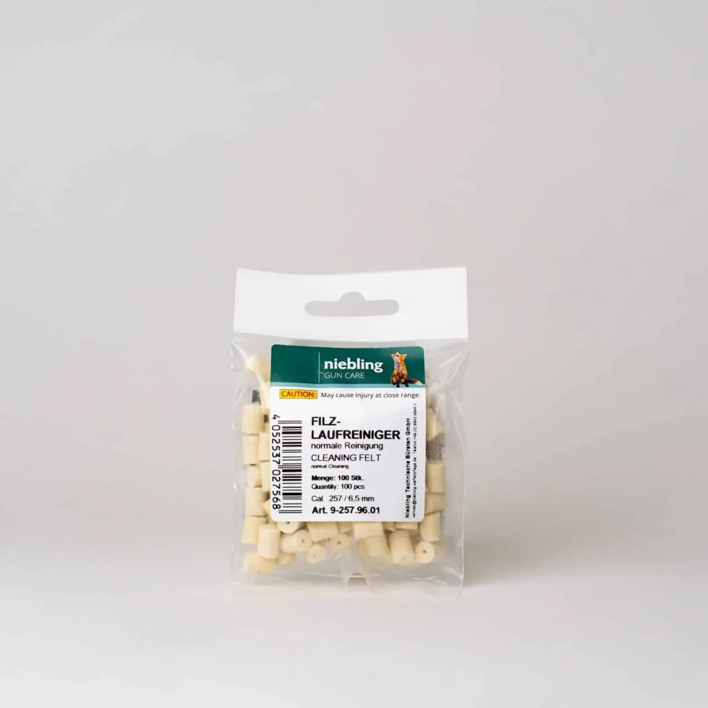Reinigungsfilze - Normale Reinigung – 100 Stück, .257 / 6, Verpackung