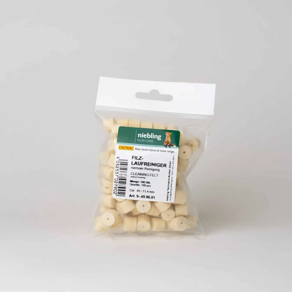 Reinigungsfilze - Normale Reinigung – 100 Stück, .45 / 11, Verpackung