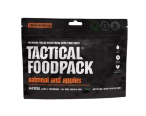 Oatmeal with apples, perfect trekking food from Tactical Foodpack