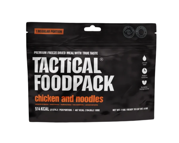 Nudeln mit Huhn super Trekkingnahrung von Tactical Foodpack