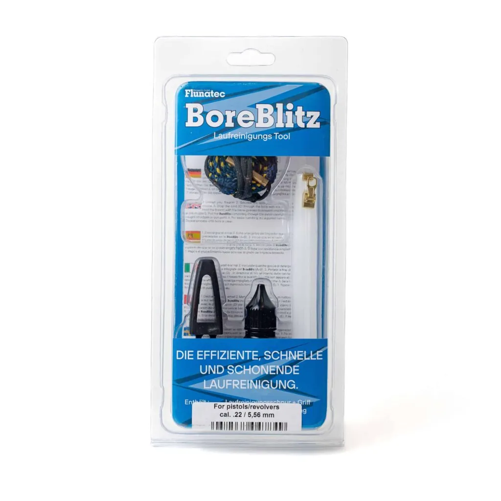 BoreBlitz Laufreiniger für Pistole - Cal. .22 / 5,56mm – Freisteller