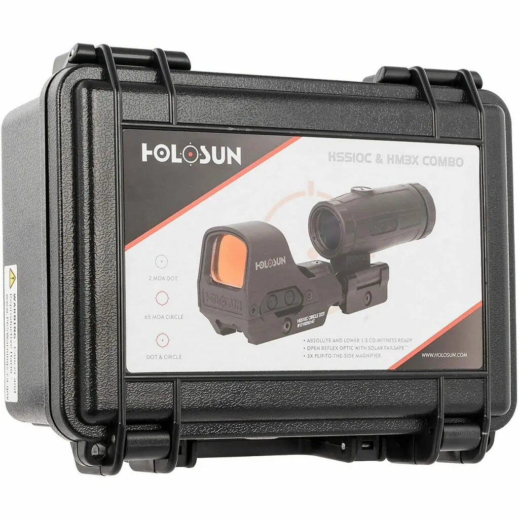 Holosun HS510C Solar Red Circle Dot Sight Combo with HM3X (5)