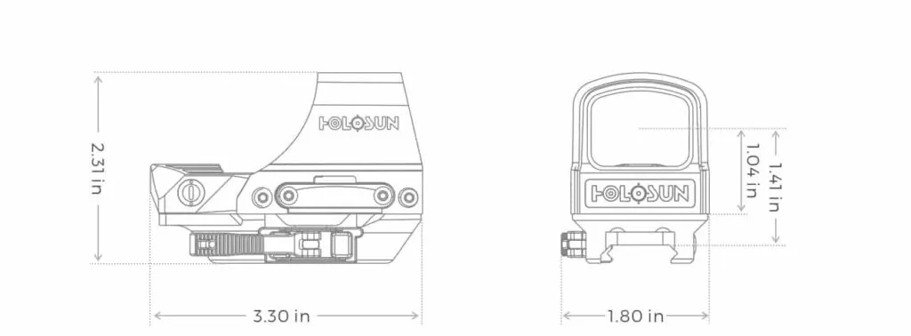Holosun HS510C - FDE-R Offenes Reflex Rotpunktvisier