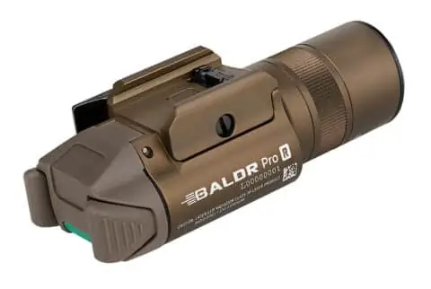 Olight Baldr Pro R Taktisches Licht mit grünem Laser TAN