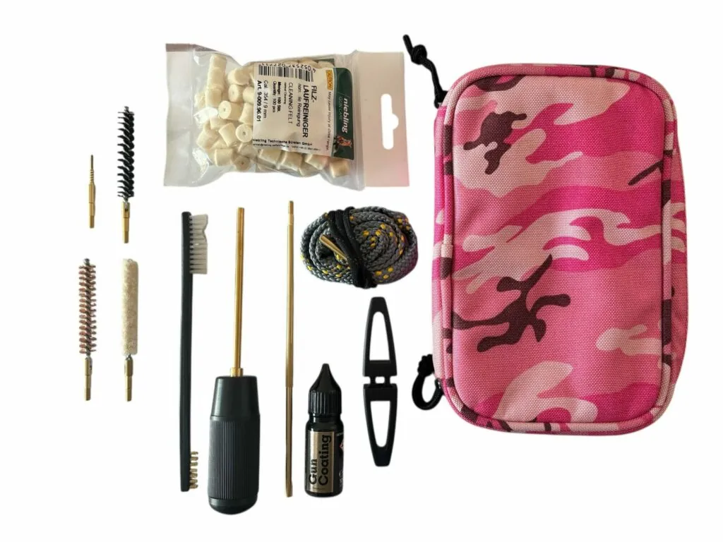 FLUNA TEC Field Care Set 9mm, Reinigungsset für Pistolen Pink