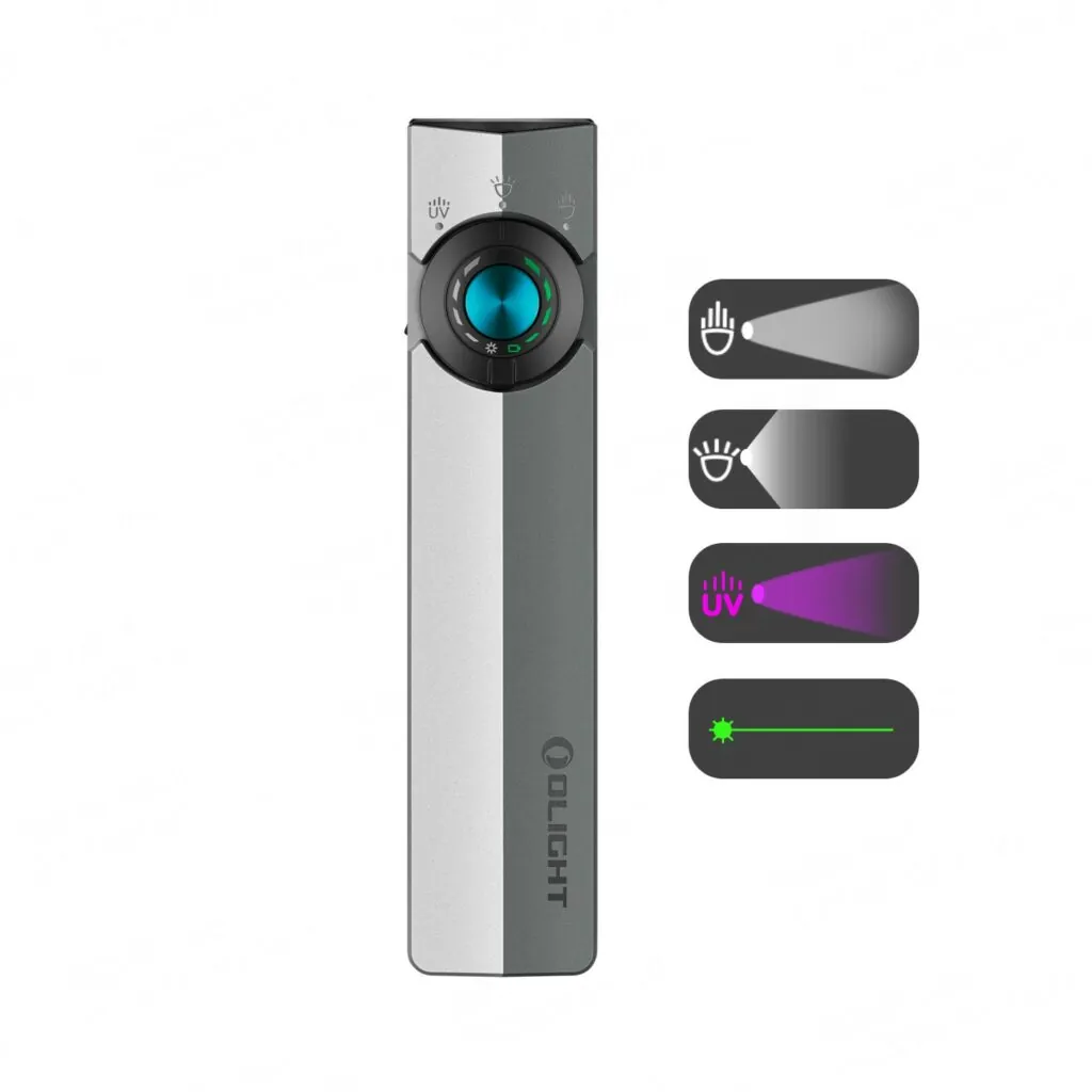 Olight ArkPro Serie – flaches Multitool-Licht (Spot/Flood/Laser/UV) – offizielles Produktbild