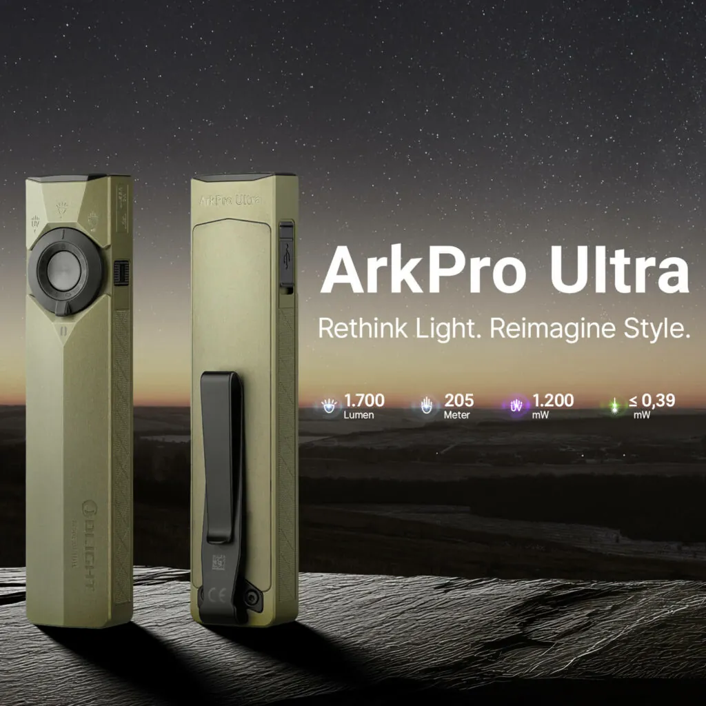 Olight ArkPro Serie – flaches Multitool-Licht (Spot/Flood/Laser/UV) (4)