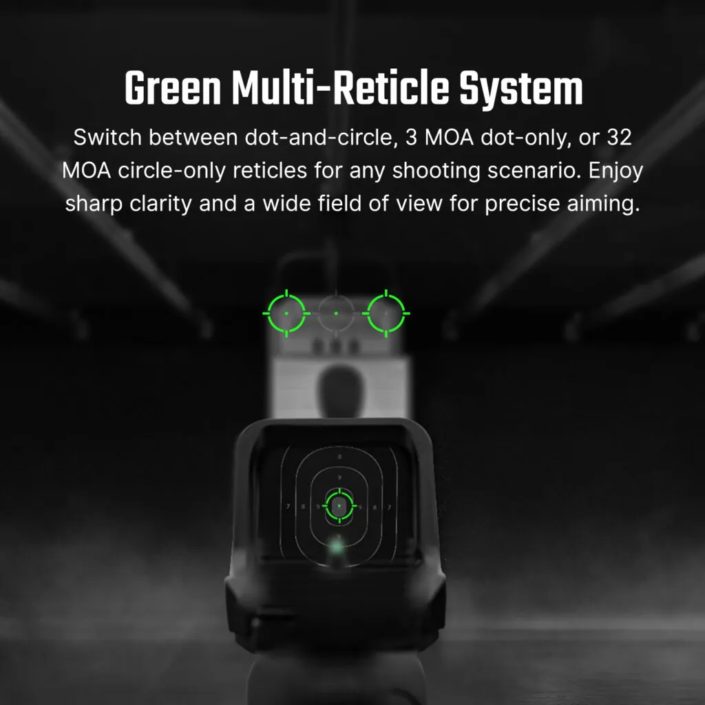 Osight C Green Dot 3 MOA / Circle 32 MOA – RMR Open (6)