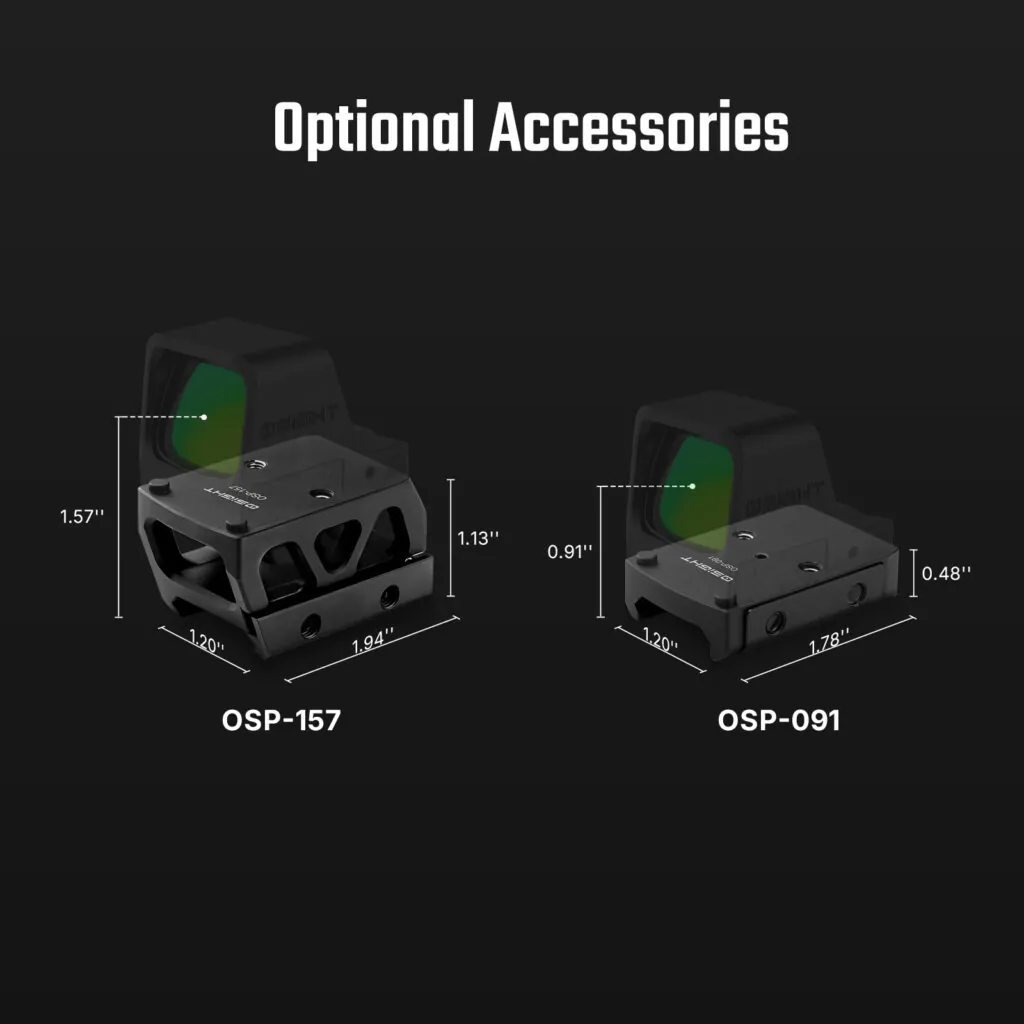 Osight C Green Dot 3 MOA / Circle 32 MOA – RMR Open (9)