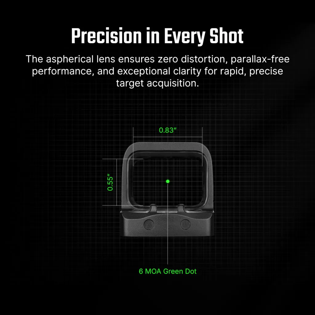 Osight SE 6 MOA Red / Green – RMSc Enclosed (6)